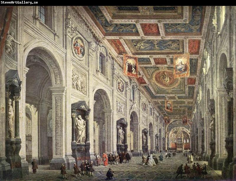 Giovanni Paolo Pannini Interior of the San Giovanni in Laterano in Rome